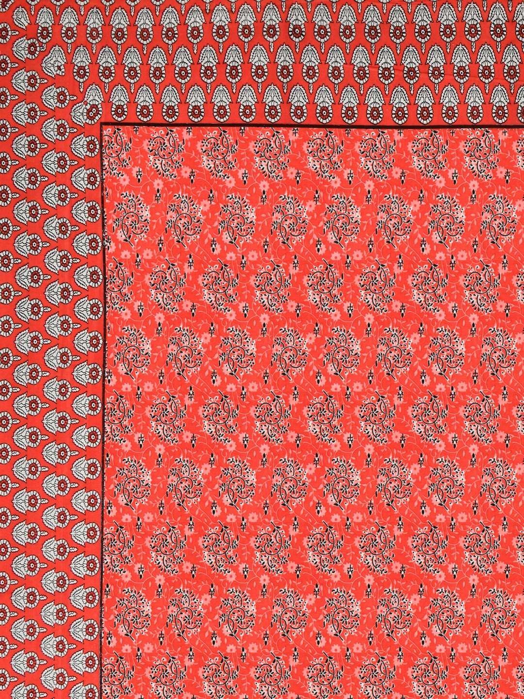 100% Pure Cotton Traditional  Printed Bedsheet for Double Bed King Size Bedsheet with 2 Pillow Covers