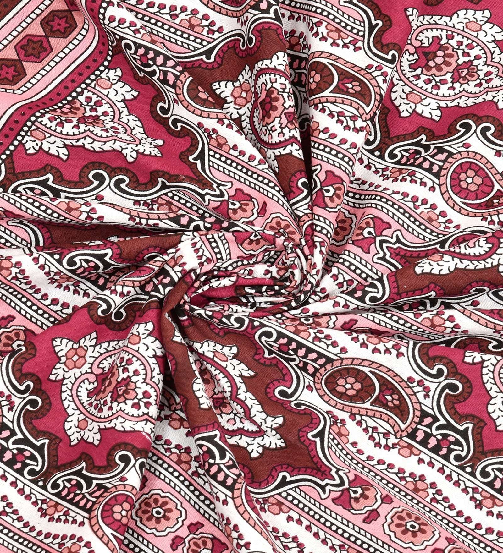 100% Pure Cotton Traditional  Printed Bedsheet for Double Bed King Size Bedsheet with 2 Pillow Covers