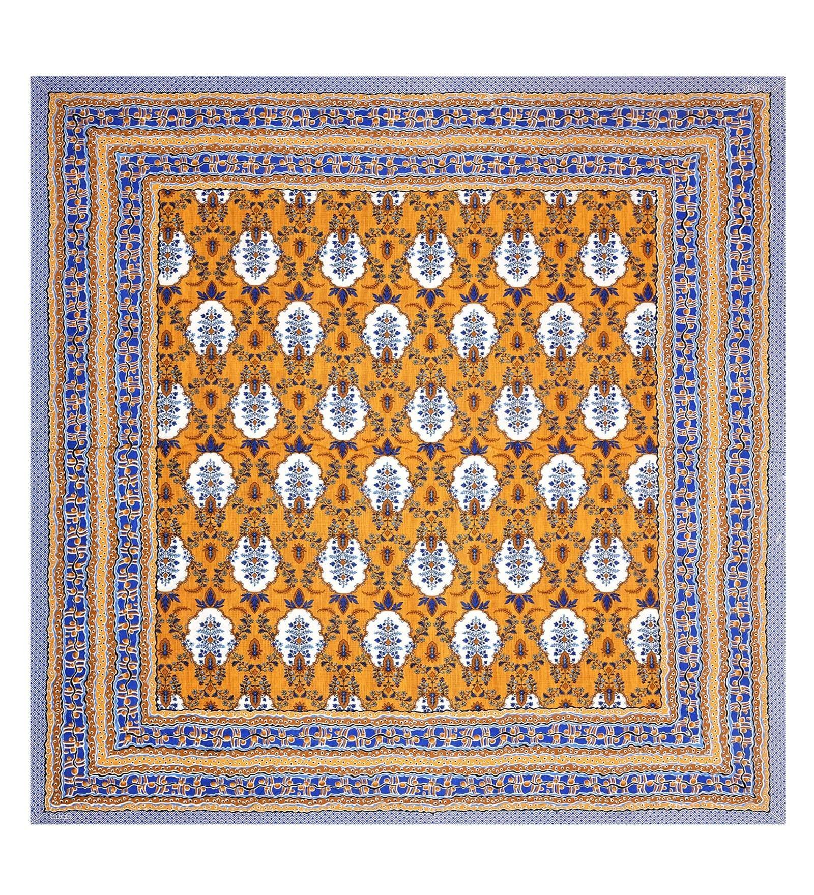 100% Pure Cotton Traditional  Printed Bedsheet for Double Bed King Size Bedsheet with 2 Pillow Covers