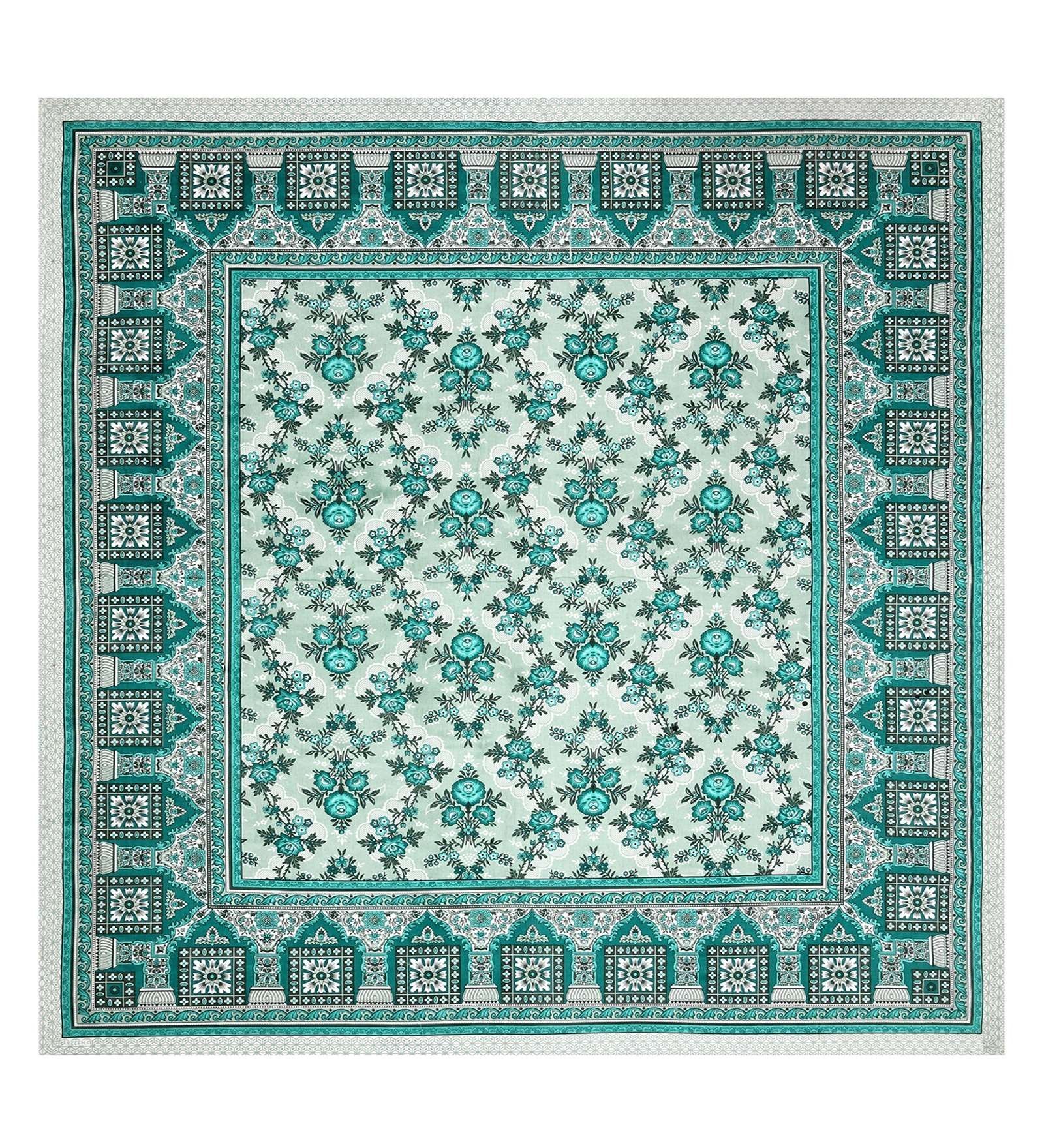 100% Pure Cotton Traditional  Printed Bedsheet for Double Bed King Size Bedsheet with 2 Pillow Covers