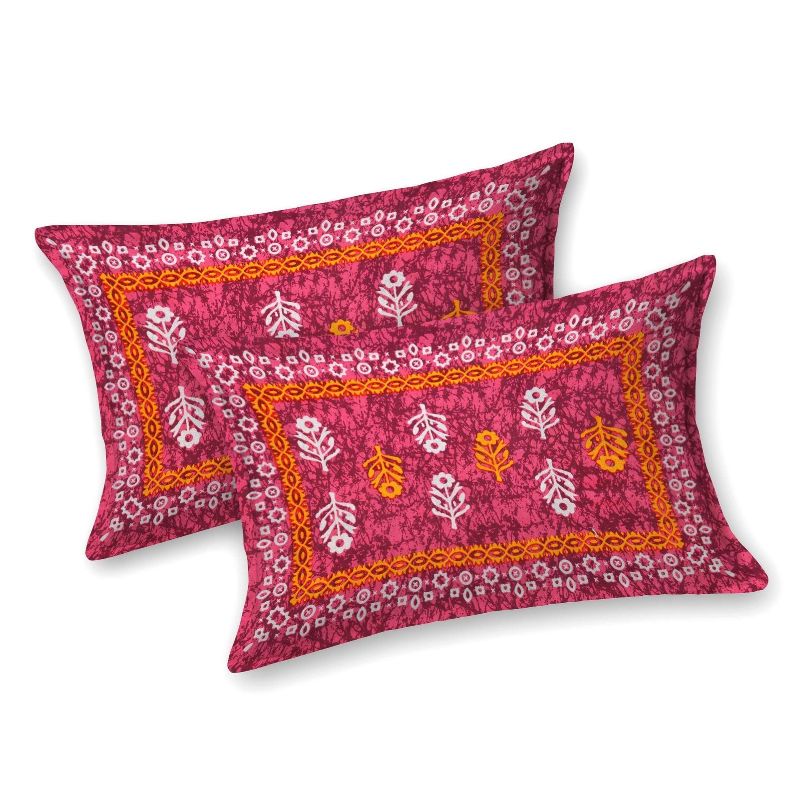100% Pure Cotton Traditional  Printed Bedsheet for Double Bed King Size Bedsheet with 2 Pillow Covers