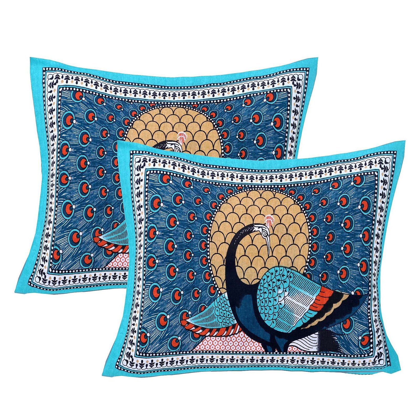 100% Pure Cotton Traditional  Printed Bedsheet for Double Bed King Size Bedsheet with 2 Pillow Covers