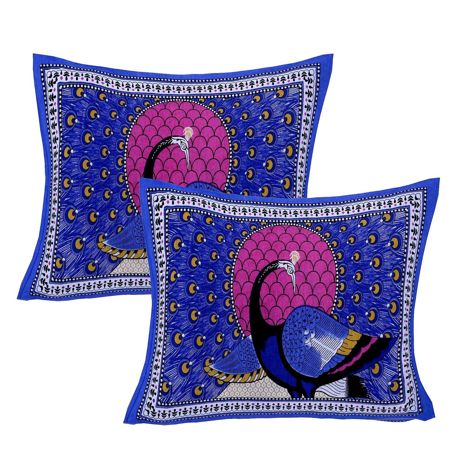 100% Pure Cotton Traditional  Printed Bedsheet for Double Bed King Size Bedsheet with 2 Pillow Covers
