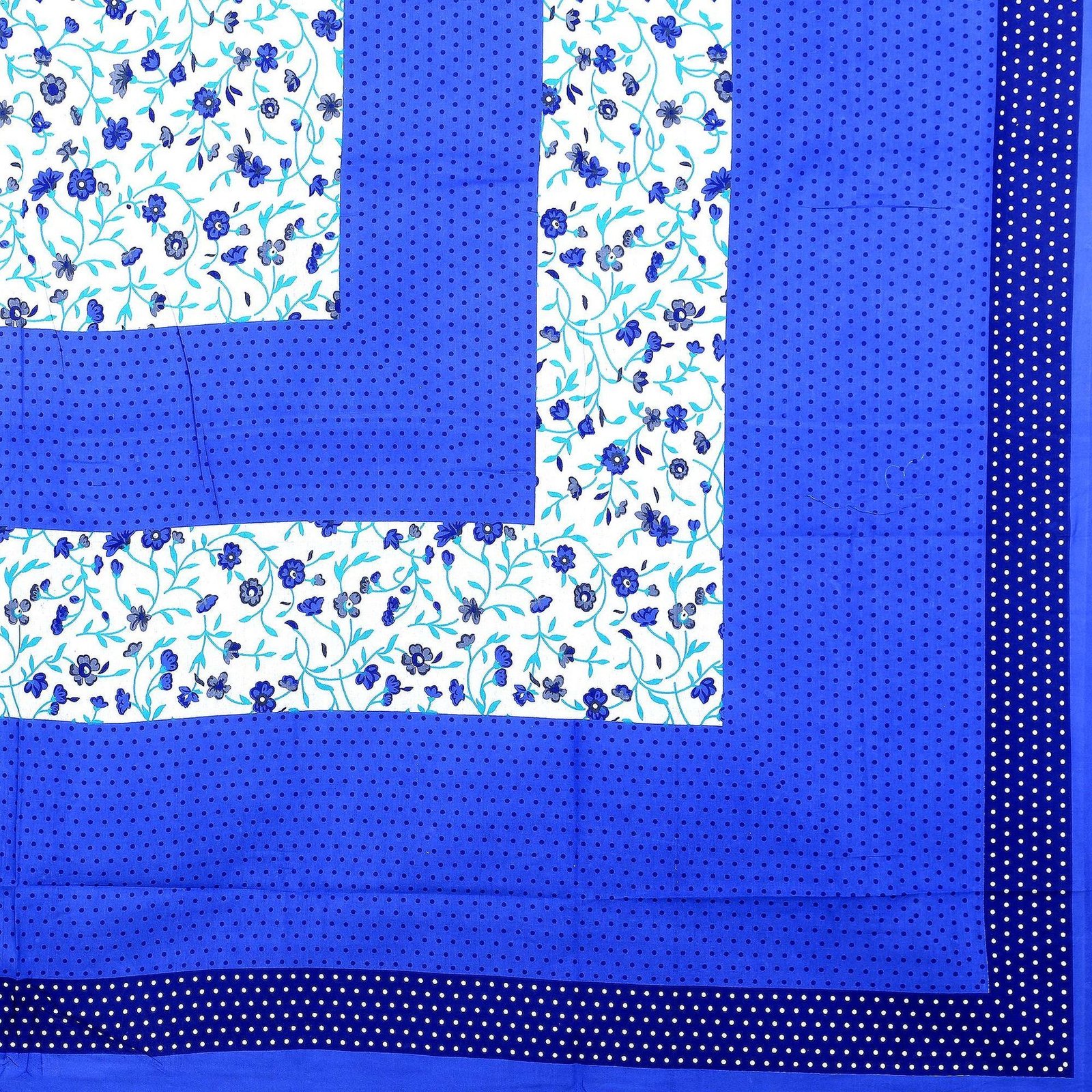 100% Pure Cotton Traditional  Printed Bedsheet for Double Bed King Size Bedsheet with 2 Pillow Covers