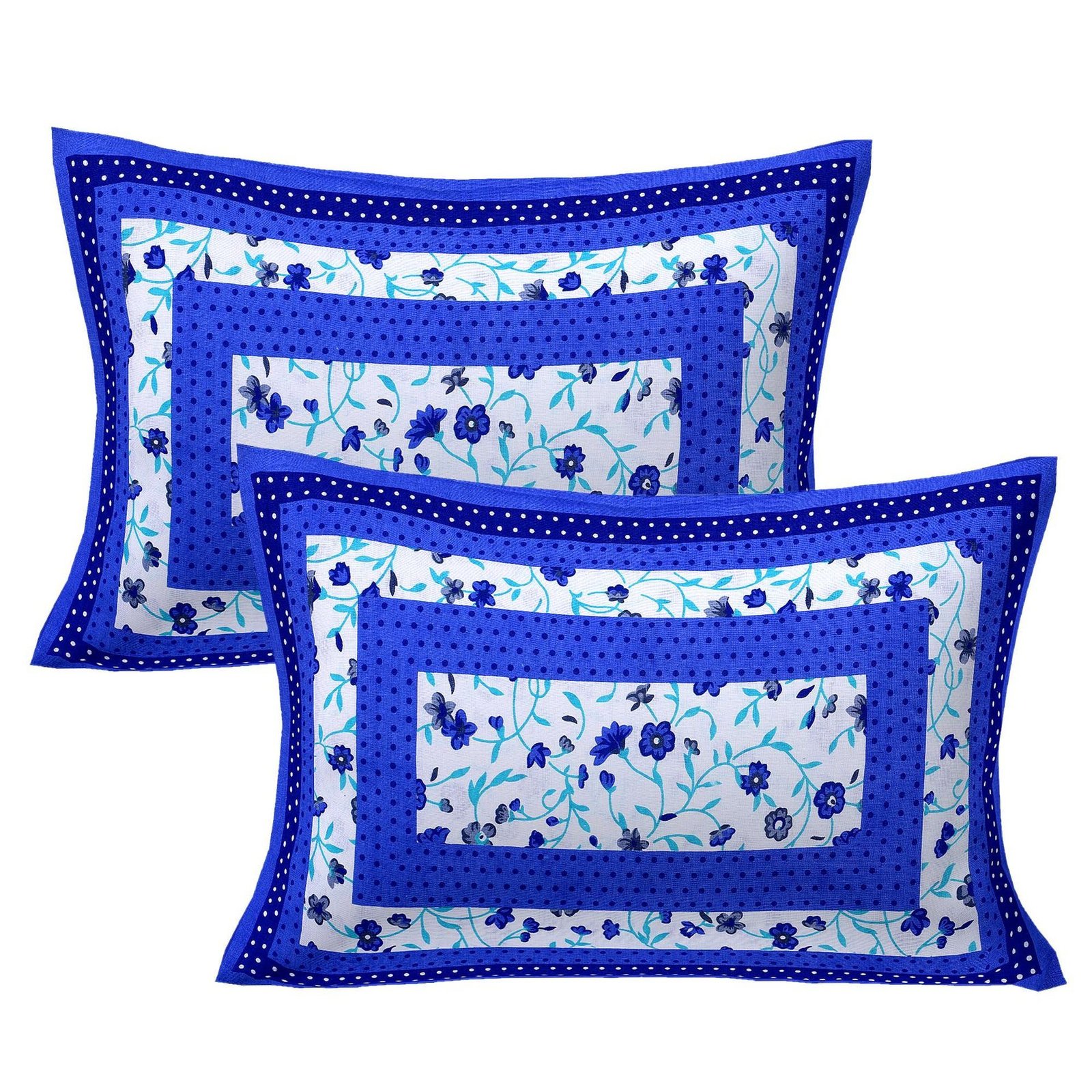 100% Pure Cotton Traditional  Printed Bedsheet for Double Bed King Size Bedsheet with 2 Pillow Covers