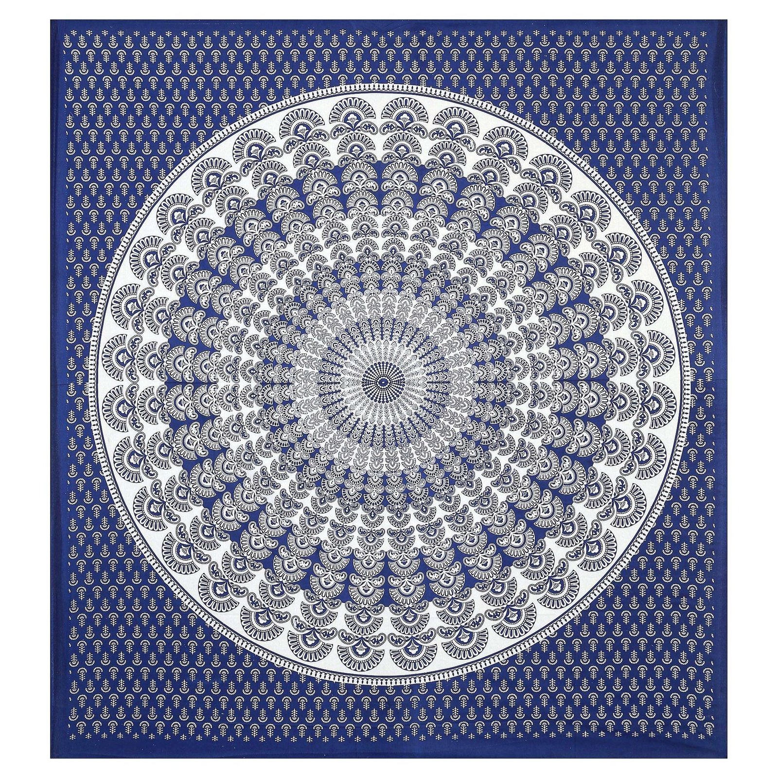 100% Pure Cotton Traditional  Printed Bedsheet for Double Bed King Size Bedsheet with 2 Pillow Covers
