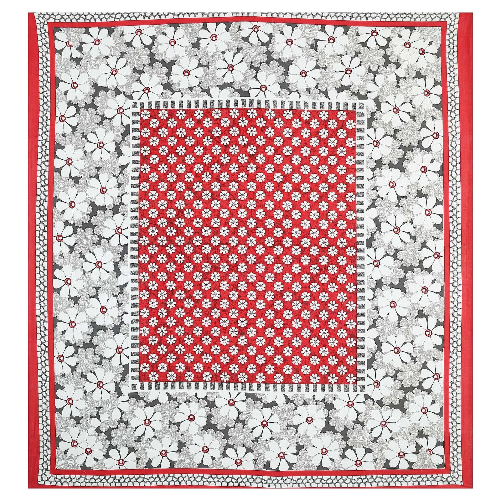 100% Pure Cotton Traditional  Printed Bedsheet for Double Bed King Size Bedsheet with 2 Pillow Covers
