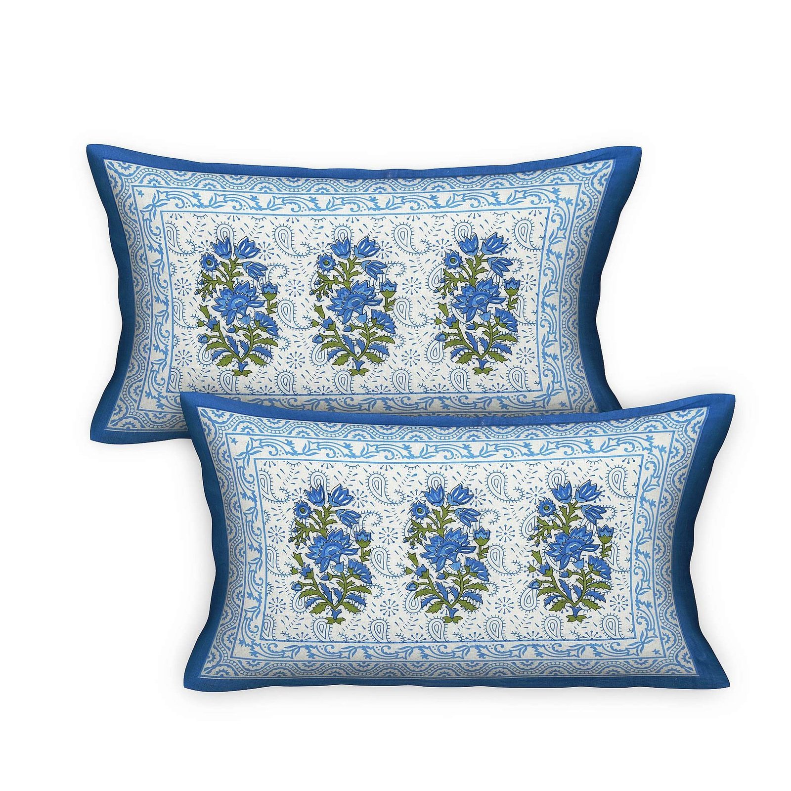 100% Pure Cotton Traditional  Printed Bedsheet for Double Bed King Size Bedsheet with 2 Pillow Covers