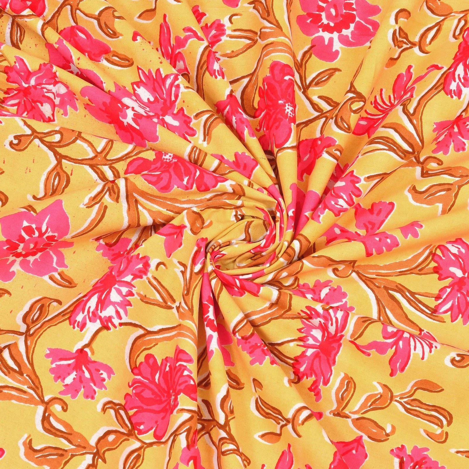 100% Pure Cotton Traditional  Printed Bedsheet for Double Bed King Size Bedsheet with 2 Pillow Covers