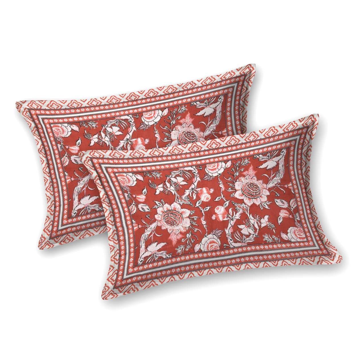 100% Pure Cotton Traditional  Printed Bedsheet for Double Bed King Size Bedsheet with 2 Pillow Covers