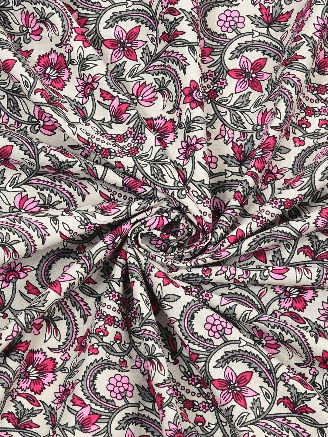 100% Pure Cotton Traditional  Printed Bedsheet for Double Bed King Size Bedsheet with 2 Pillow Covers