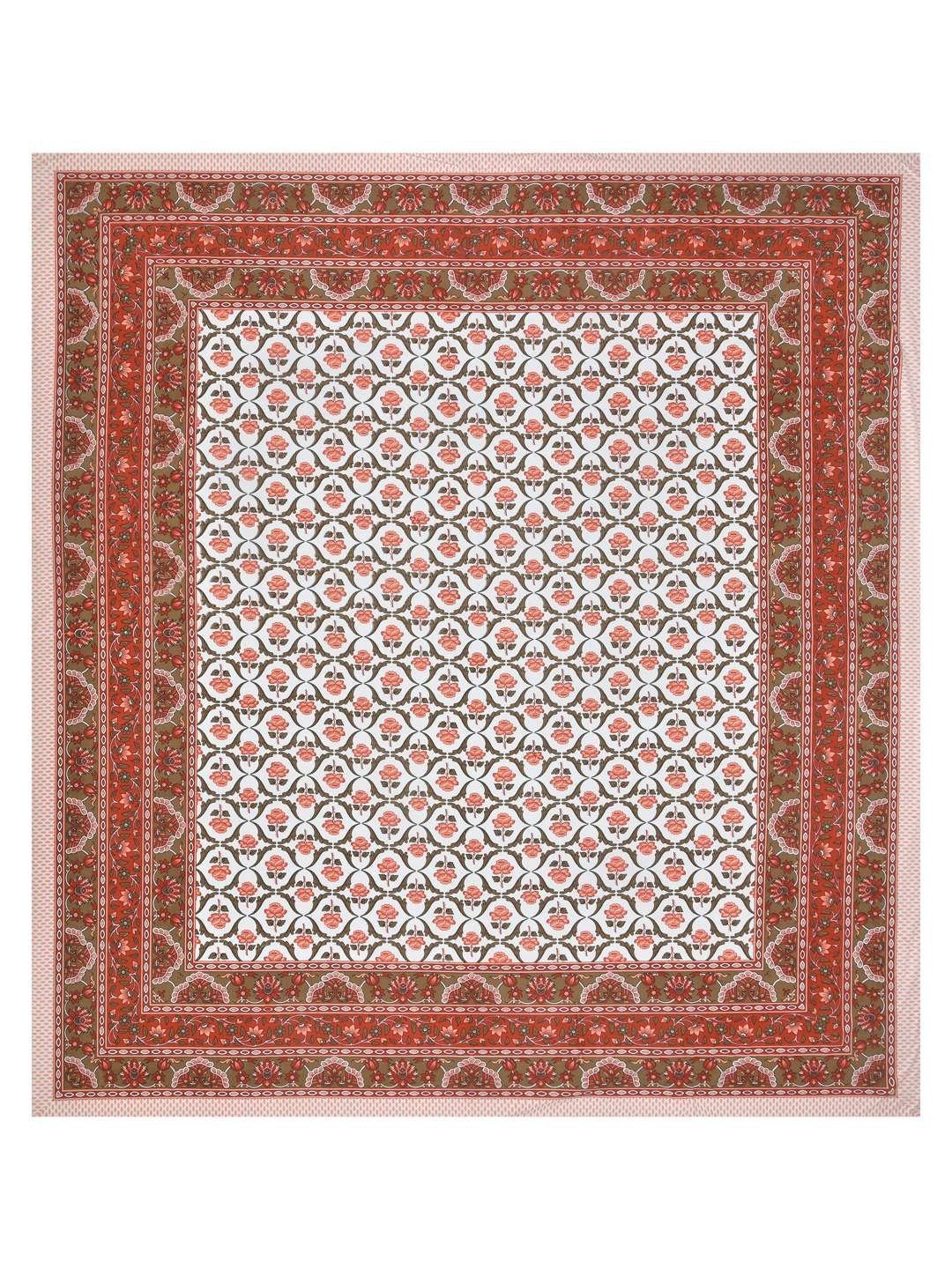 100% Pure Cotton Traditional  Printed Bedsheet for Double Bed King Size Bedsheet with 2 Pillow Covers