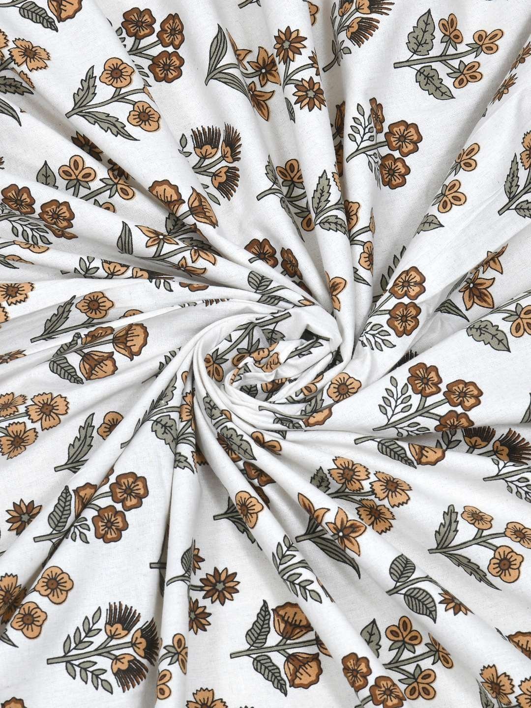 100% Pure Cotton Traditional  Printed Bedsheet for Double Bed King Size Bedsheet with 2 Pillow Covers
