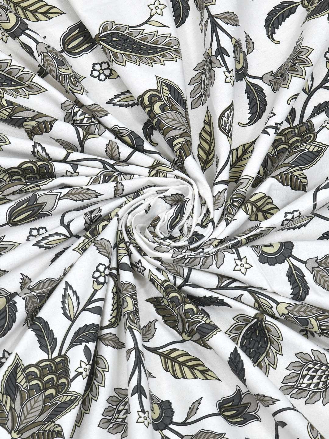 100% Pure Cotton Traditional  Printed Bedsheet for Double Bed King Size Bedsheet with 2 Pillow Covers