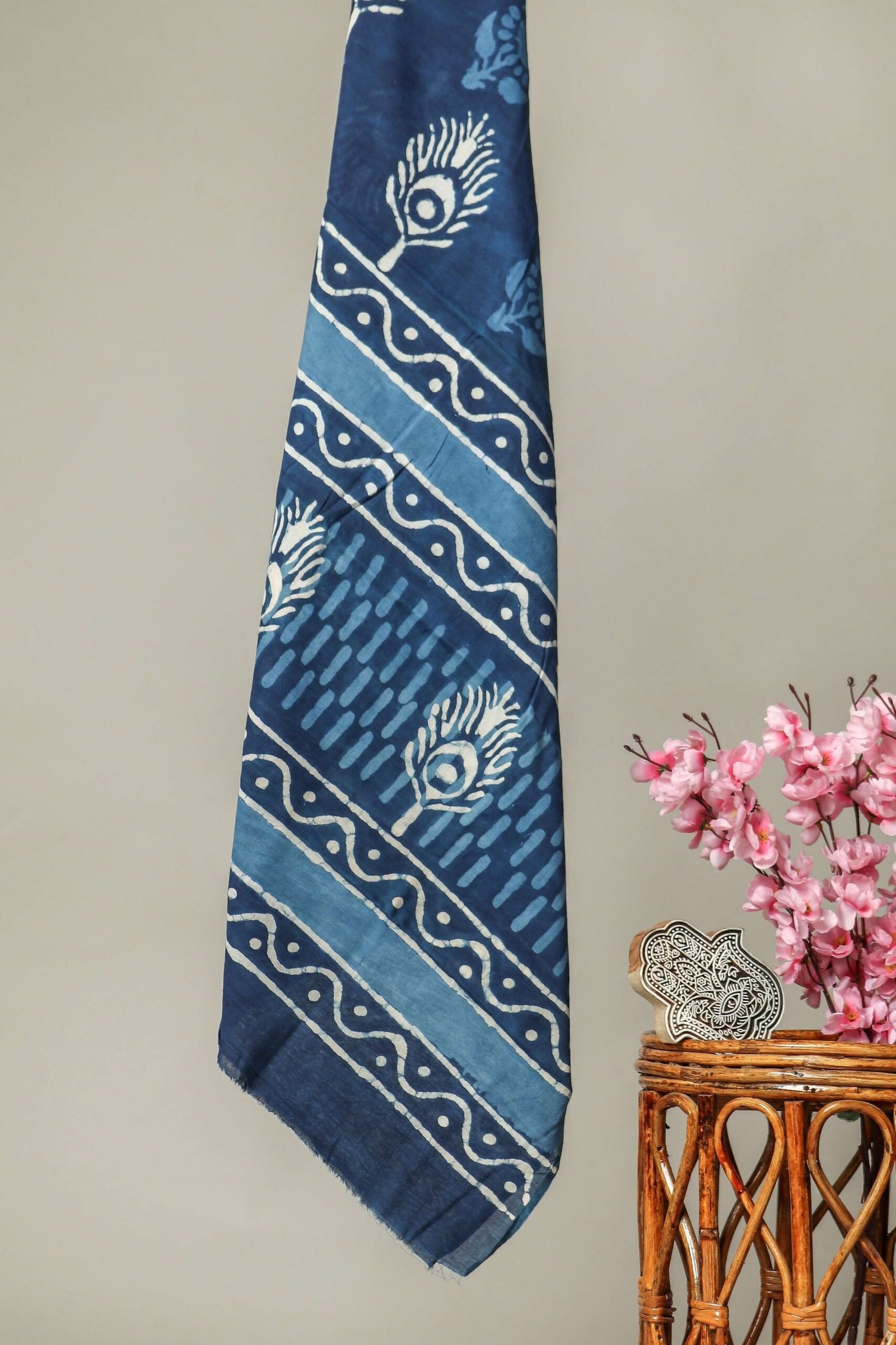 Women Pure Cotton Block Printed Dupatta Set