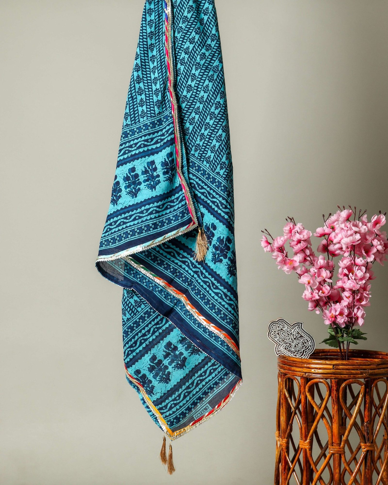 Women Pure Cotton Block Printed Dupatta Set