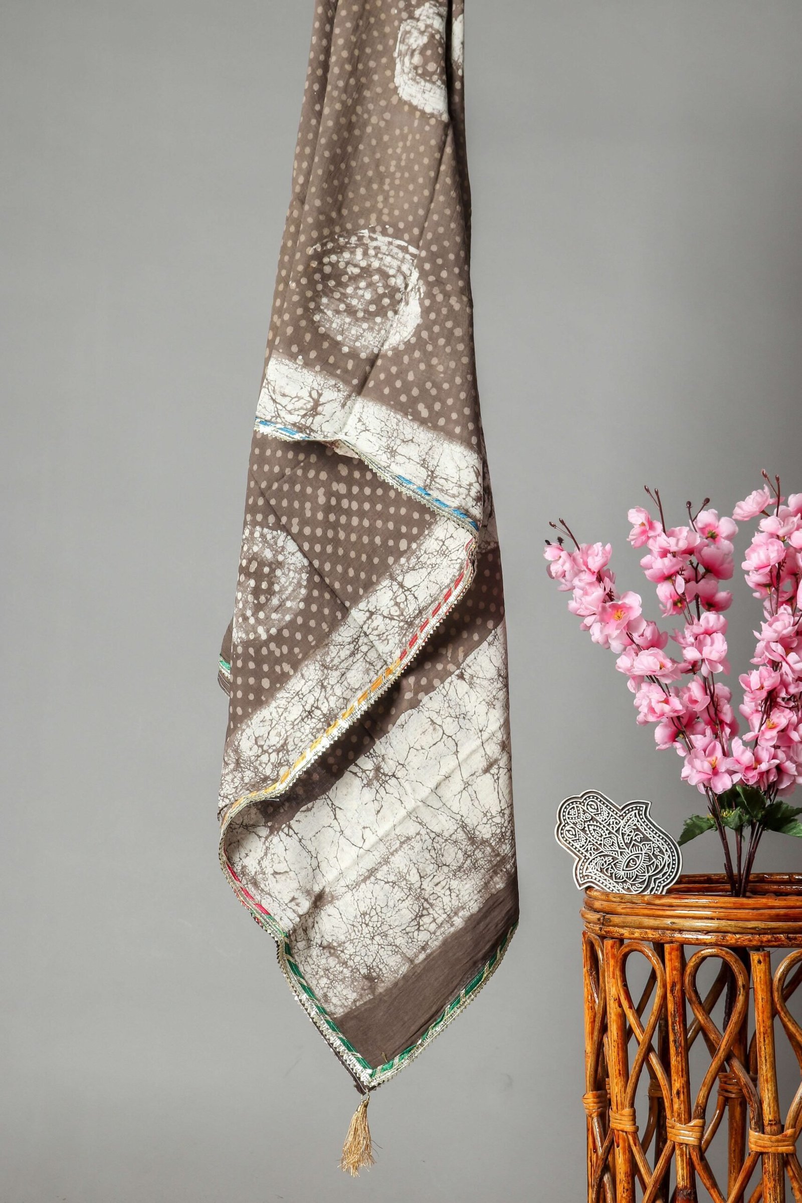 Women Pure Cotton Block Printed Dupatta Set