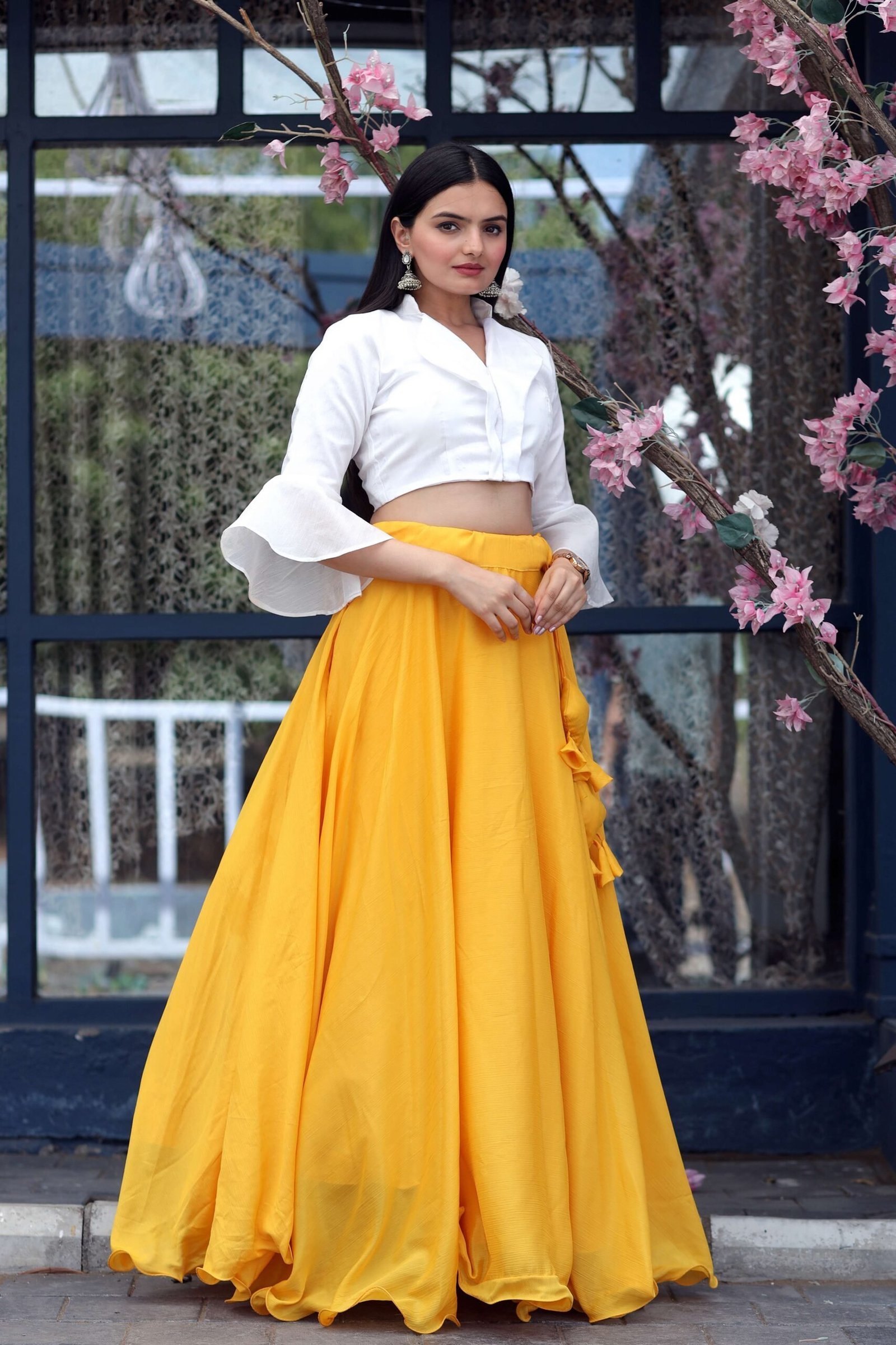 Premium Readymade Chinnon Lehenga with Phantom Silk Designer Blouse