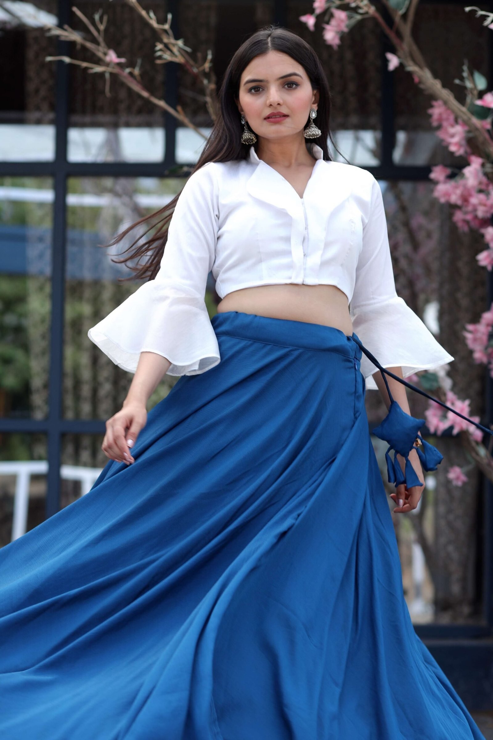 Premium Readymade Chinnon Lehenga with Phantom Silk Designer Blouse