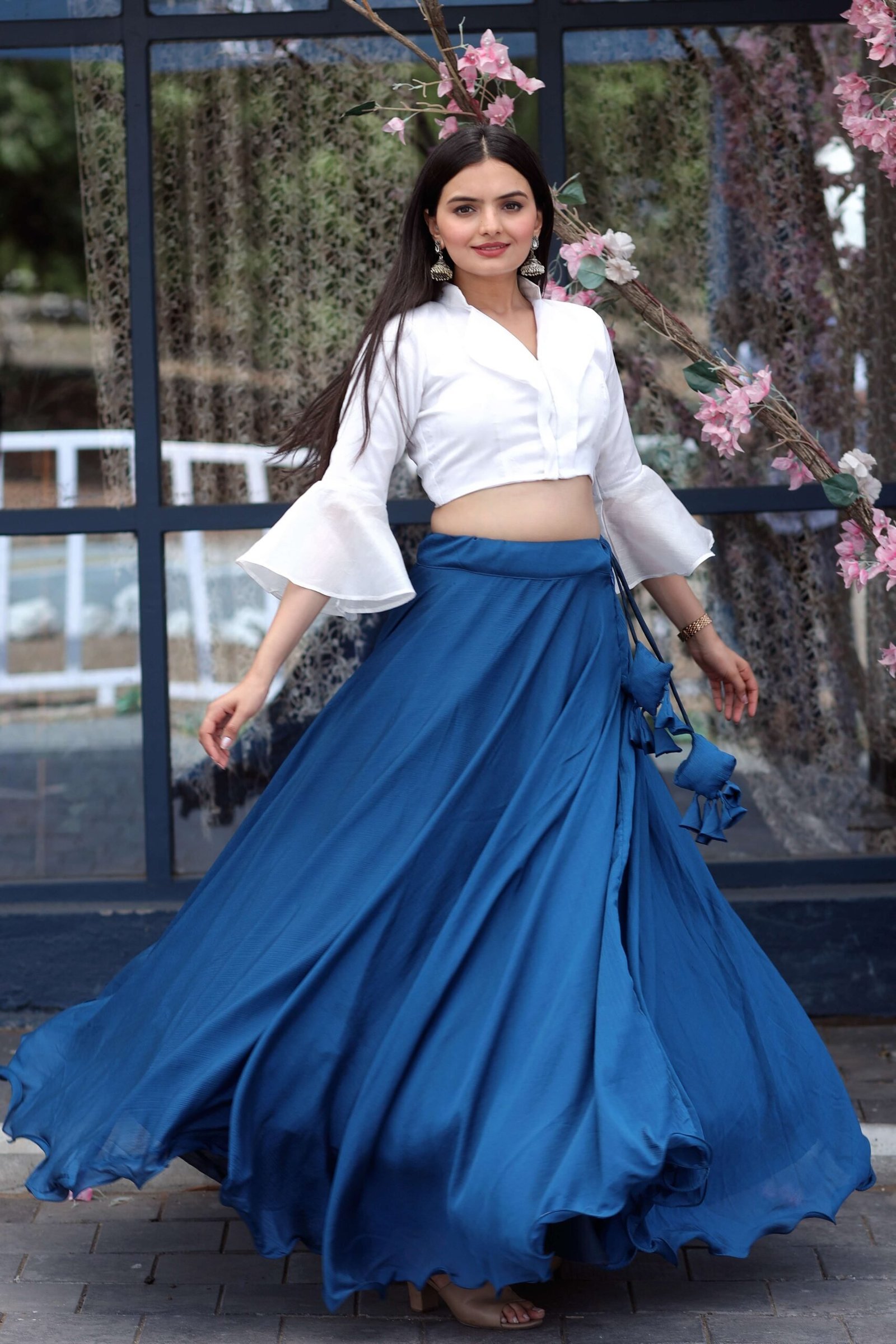 Premium Readymade Chinnon Lehenga with Phantom Silk Designer Blouse
