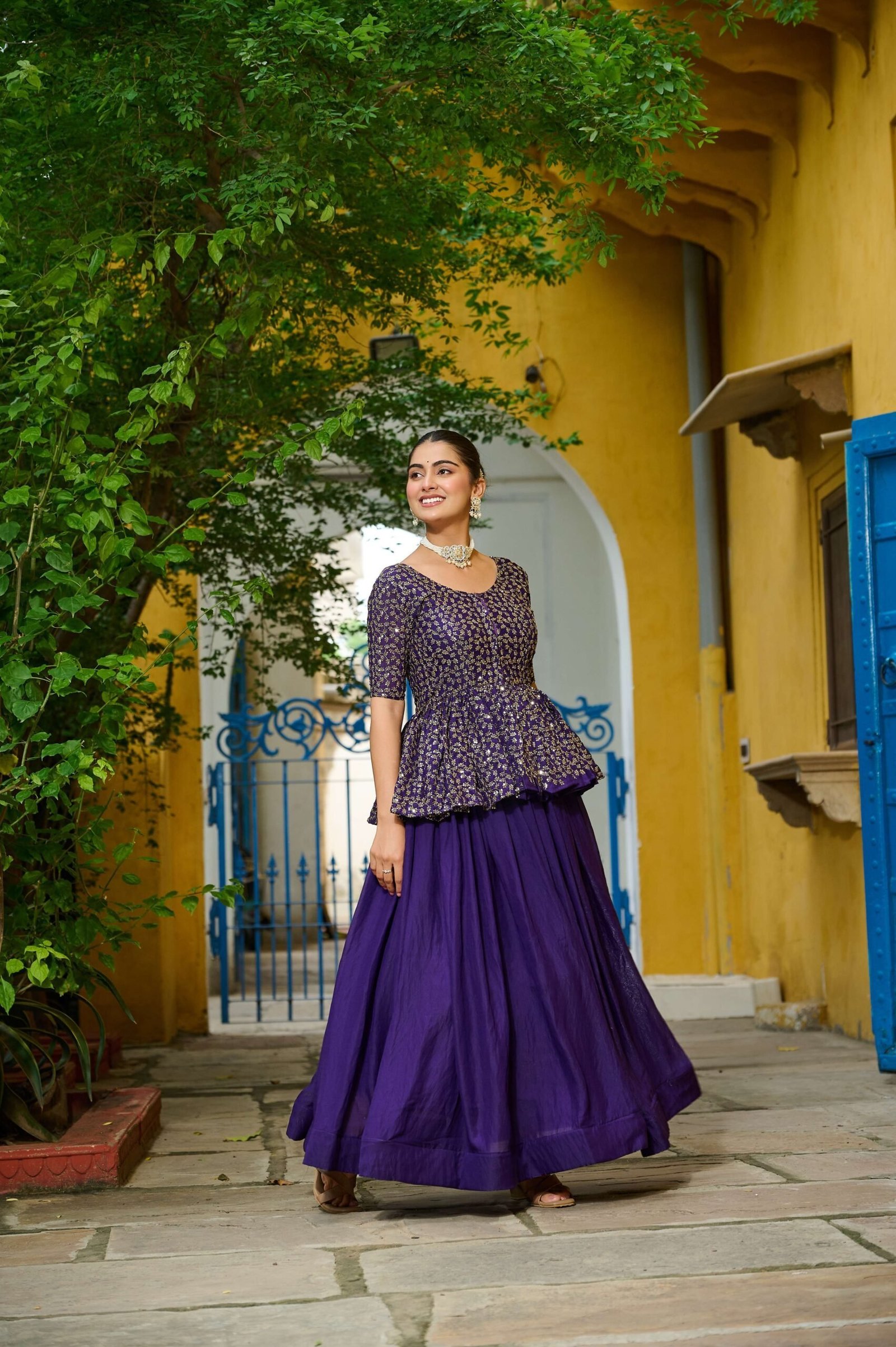Premium Sequins Embroidered Fendy Lehenga Choli Set