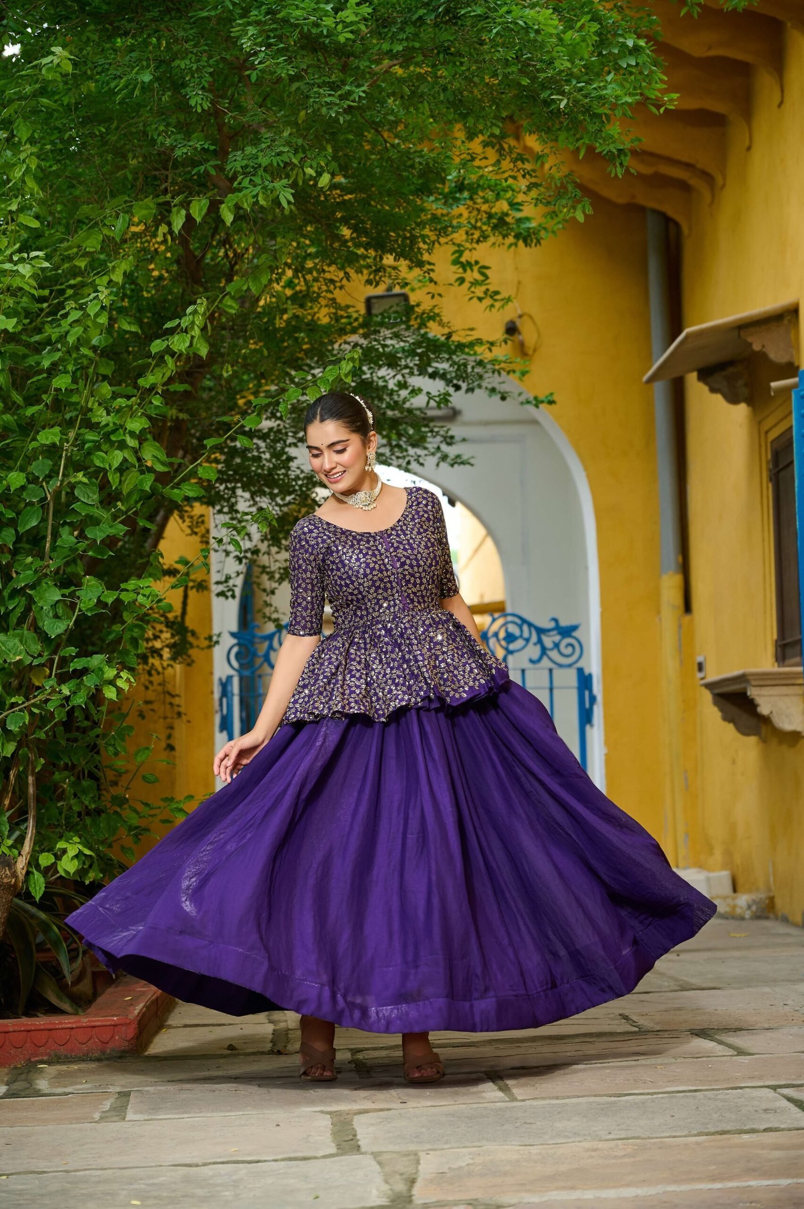 Premium Sequins Embroidered Fendy Lehenga Choli Set