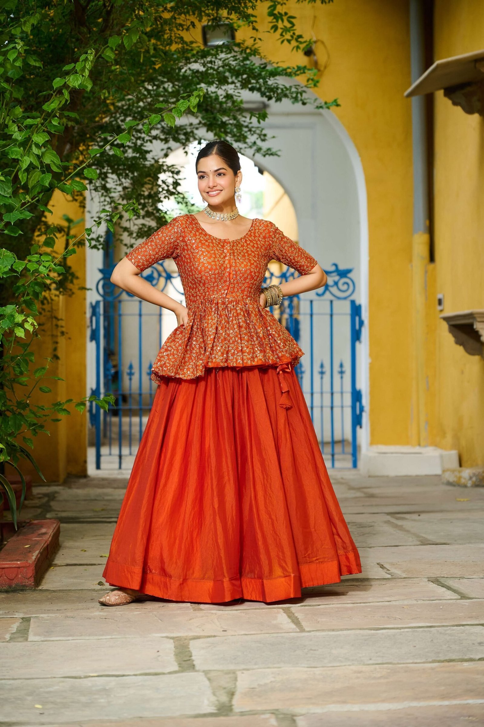 Premium Sequins Embroidered Fendy Lehenga Choli Set