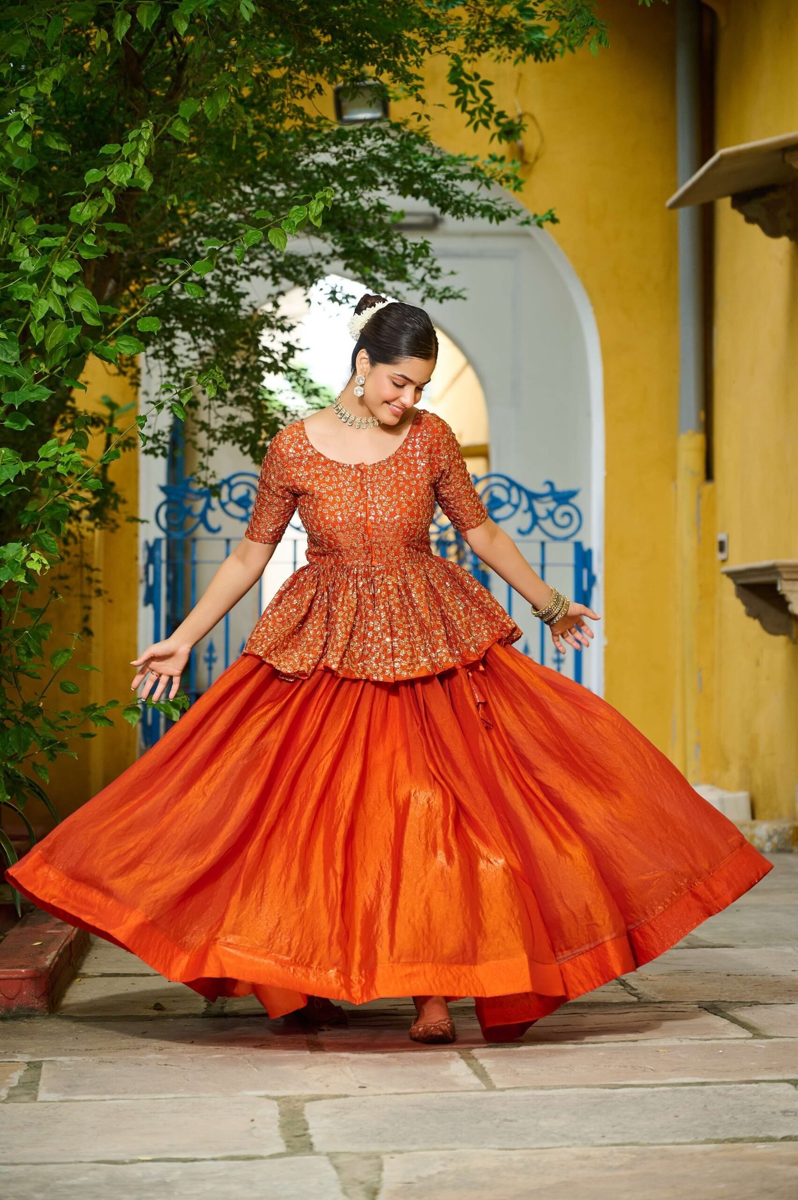 Premium Sequins Embroidered Fendy Lehenga Choli Set